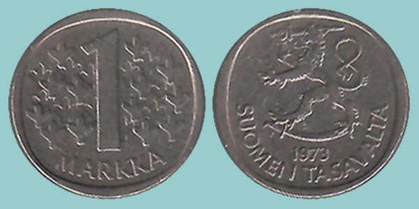 Finlandia 1 Markka 1973