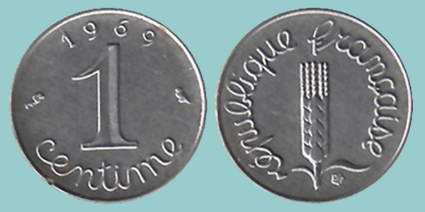 Francia 1 Centime 1969