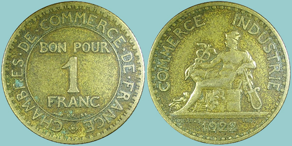 Francia 1 Franc 1922
