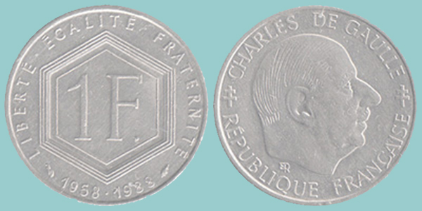 Francia 1 Franc 1988