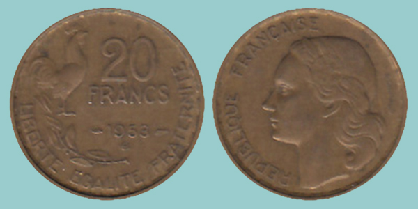 Francia 20 Francs 1953