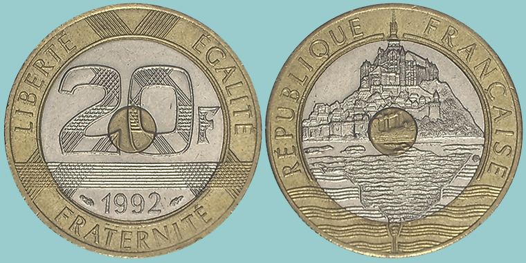 Francia 20 Francs 1992