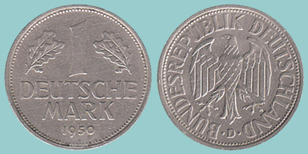 Germania Fed 1 Mark 1950