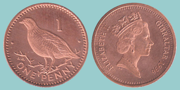Gibilterra 1 Penny 1996