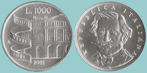Repubblica Italiana 1000 Lire 2001