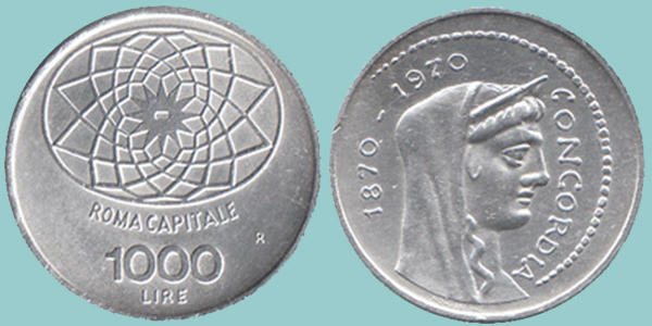 Repubblica Italiana 1.000 Lire 1970