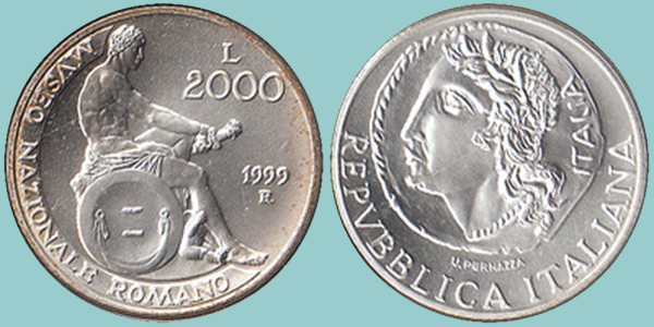 Repubblica Italiana 2000 Lire 1999