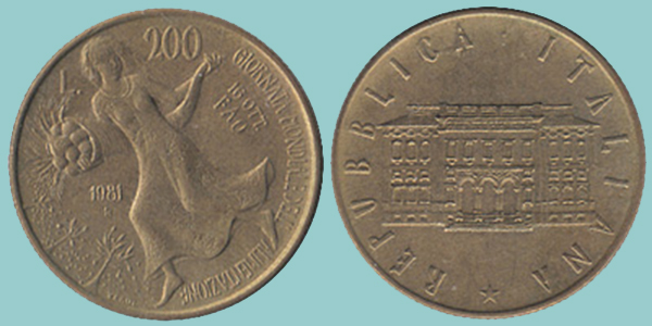 Repubblica Italiana 200 Lire 1981