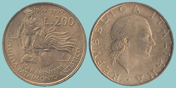 Repubblica Italiana 200 Lire 1999