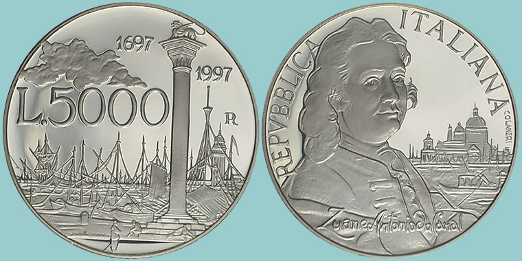Repubblica Italiana 5000 Lire 1997