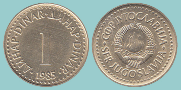 Iugoslavia - 1 Dinaro 1985