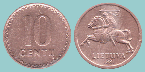 Lituania 10 Centu 1991