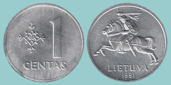 Lituania 1 Centas 1991