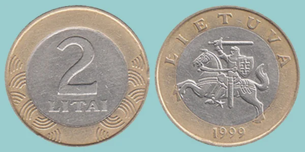 Lituania 2 Litai 1999