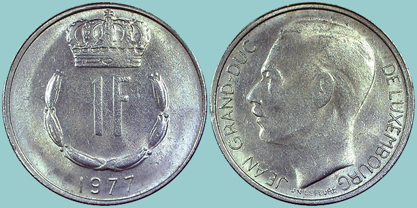 Lussemburgo 1 Franc 1977