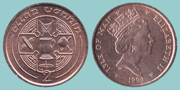 Isola di Man 2 Pence 1990