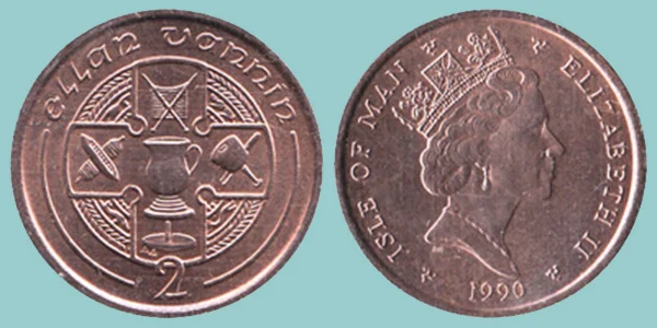 Man, Isola di 2 Pence 1990