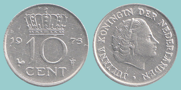 Olanda 10 Cents 1975