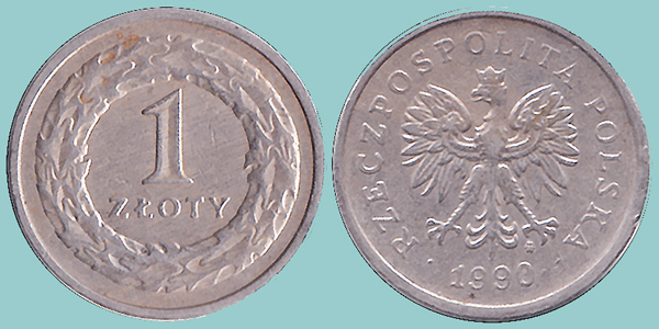Polonia 1 Zloty 1990