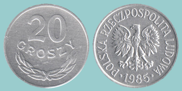 Polonia 20 Groszy 1985