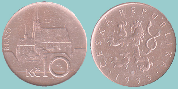 Repubblica Ceca 10 Korun 1993