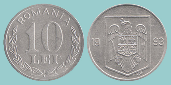 Romania 10 Lei 1993