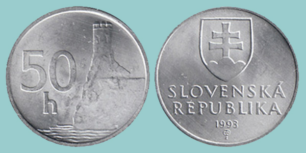 Rep. Slovacca 50 Halierov 1993