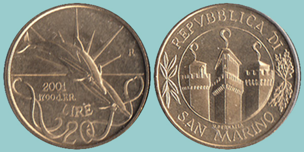 San Marino 20 Lire 2001