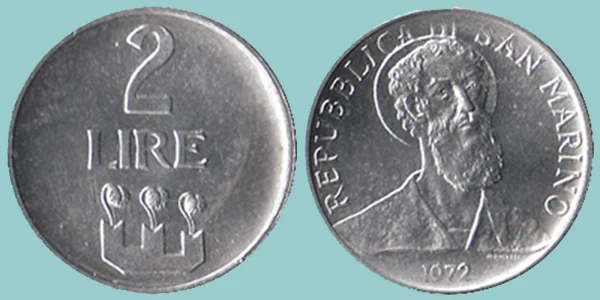 San Marino 2 Lire 1972