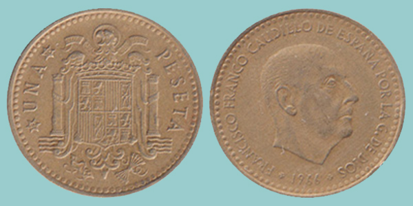 Spagna 1 Peseta 1966