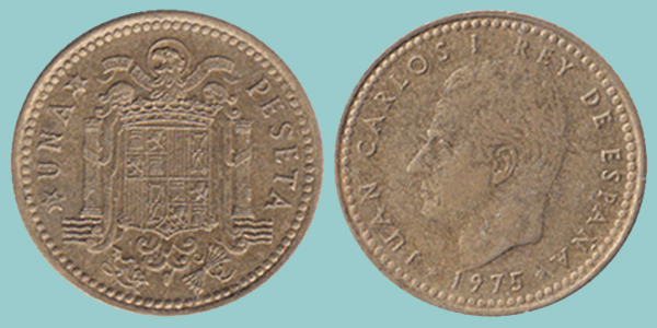 Spagna 1 Peseta 1975