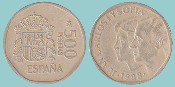 Spagna 500 Pesetas 1988