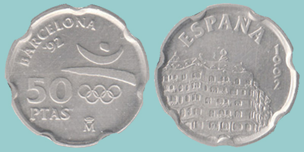 Spagna 50 Pesetas 1992