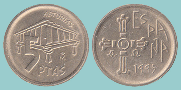 Spagna 5 Pesetas 1995