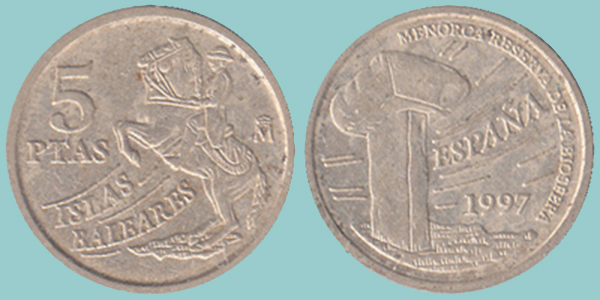 Spagna 5 Pesetas 1997