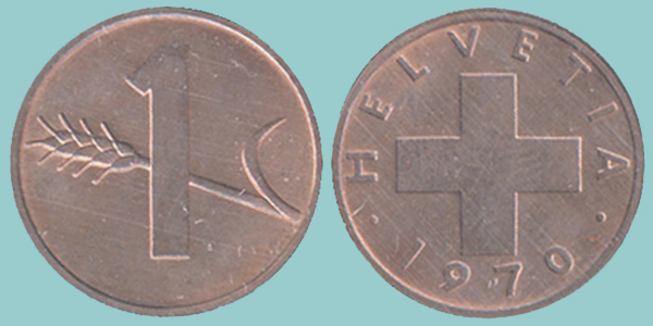 Svizzera 1 Rappen 1970