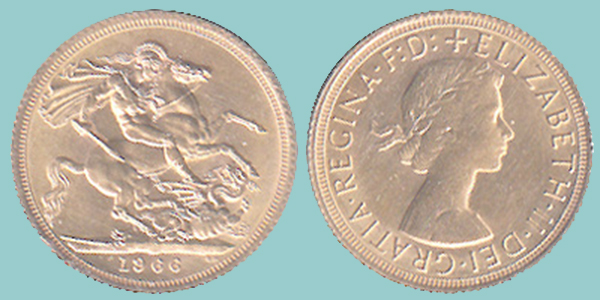 Gran Bretagna 1 Sovereign 1966