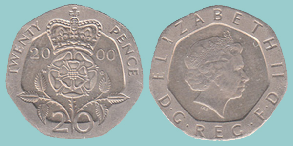 Gran Bretagna 20 Pence 2000