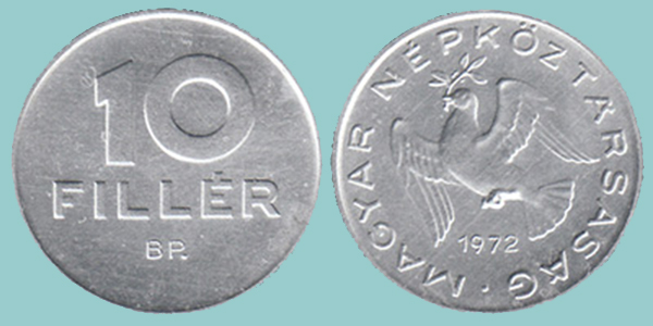 Ungheria 10 Filler 1972