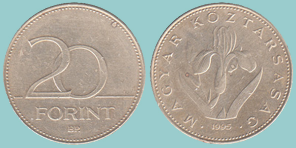 Ungheria 20 Forint 1995