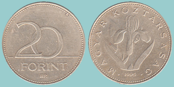 Ungheria 20 Forint 1995