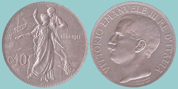 Vittorio Emanuele III 10 Centesimi 1911 Vittorio Emanuele III 10 Centesimi 1911