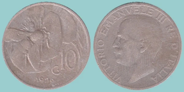 Regno Italia 10 Centesimi 1926