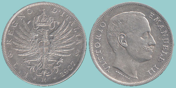 Regno Italia 1 Lira 1907