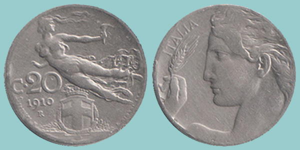 Regno Italia 20 Centesimi 1910