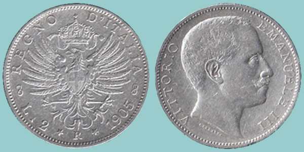 Regno Italia 2 Lire 1905