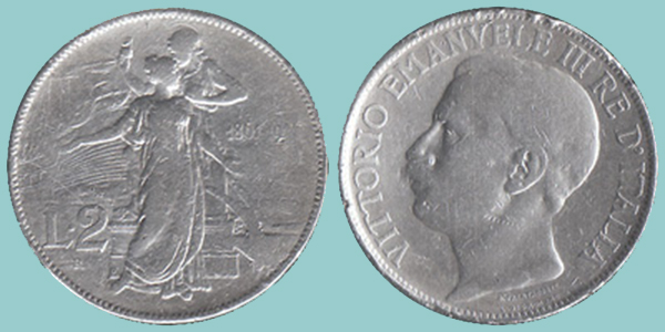 Regno Italia 2 Lire 1911