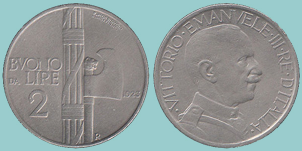 Regno Italia 2 Lire 1923