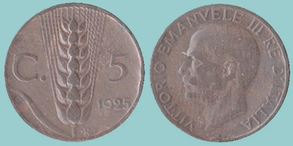 Regno Italia 5 Centesimi 1925