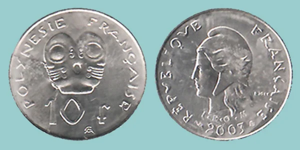 Polinesia Francese 10 Francs 2003